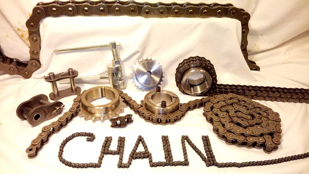 Display of Chain & Sprockets